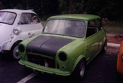 green Austin Mini